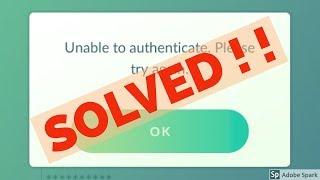 Fix Unable to authenticate Please try again-Pokemon Go Error in Android|Tablet
