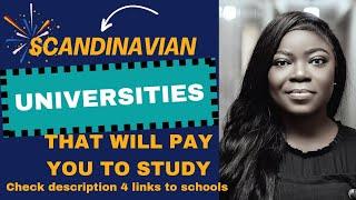 Scandinavian schools that will pay you to study