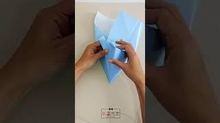 How to gift wrap a pyramid shaped present #shorts #giftwrapping #howtowrap