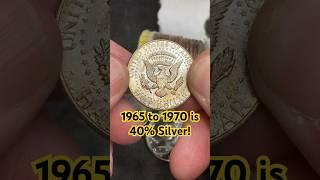 What Years Are Silver In Half Dollars? #youtubeshorts #silver #year #half #dollar