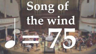 Suzuki Violin Book 1 | Song of the Wind | Orchestral Accompaniment | 75 BPM