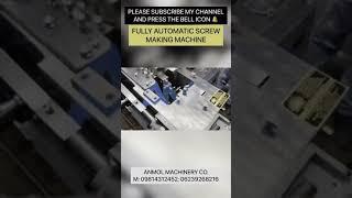 SCREW MAKING MACHINE | HEADING MACHINE | 5mm x 75 mm Screw Header, DRYWALL SCREW MAKING MACHINE 