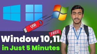 Windows 10 and 11 -Download & Install For Free! Step by step with Bootable Drive #windows #windows10