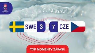 ŠVÉDSKO vs. ČESKO | 3:7 | IIHF Majstrovstvá sveta 2024 - Highlighty zápasu