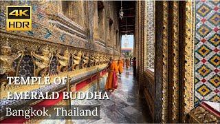 4K HDR| Temple of Emerald Buddha(Wat Phra Kaew) | วัดพระแก้ว | Bangkok| Thailand | Must see places!