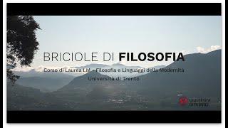 "Briciole di Filosofia” a cura dei docenti di “Filosofia e Linguaggi della Modernità” UNITN