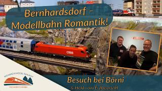 Moderne H0 Modelleisenbahn Romantik -  Bernhardsdorf in Österreich