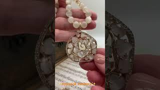  гарнитур #лунныйкамень #formula_bijou #бусы #натуральныекамни #серьги #колье #украшения