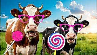 FUNNY COW DANCE 8 | FUNNY COW GROOVE | Animal Video Part-8 #cow #animals