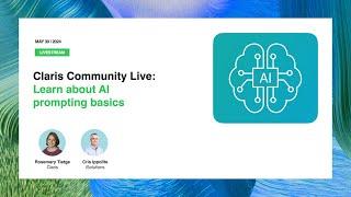 Community Live Episode 2 Learn about AI prompting basics