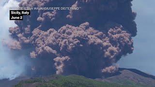 Italy's Mount Etna Erupts