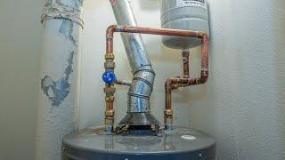 Installing a Mixing Valve and Expansion Tank on a Water Heater