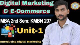 Digital Marketing & E Commerce MBA 2nd Semester Unit 1st || Digital Marketing 1 Full Revision Class