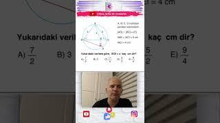 Çemberde Benzerlik #yks2025tayfa #yks #matematikolimpiyat #geometri #matematik #ykstavsiye