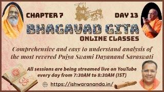 BHAGAVAD GITA  (Chapter 7)               DAY 13