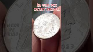 Coin error worth money. “In God We Trust” error. #coins #coin #value #gold #shortsfeed #shorts #gold