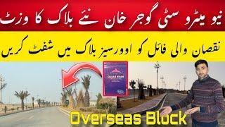 Overseas block site visit | ready plot rates are rising | new metro city gujjar khan