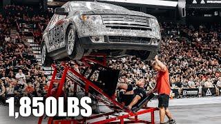 2023 STRONGEST MAN ON EARTH CAR LEG PRESS FULL EVENT | 1,850lbs