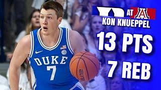 Kon Knueppel 13 PTS, 7 REB, 3 3PM Highlights | Duke at Arizona