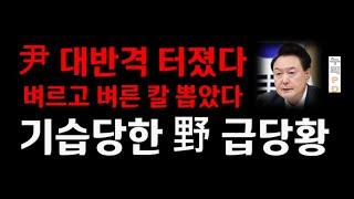 윤석열  반격 개시/헌정사 최초 대통령 끝장 기자회견 충격 수용/기습당한 野 급당황/누리pd-tv