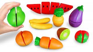 Learn Fruits and Vegetable Names with Toys | Preschool Toddler Learning Video