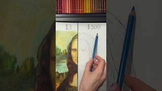 I tried to draw theMona Lisa with $500 LUXURY pencils I’m SHOOKED | JULIAGISELLA AD @fabercastell