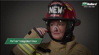 Bullard ReTrak Integrated Visor for Fire Helmets