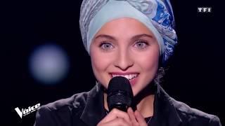 Mennel Ibtissem the voice france hijab 2018 judges with Arabic take of Leonard Cohen Hallelujah