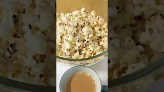 Tea and Popcorn great combo #food #cooking #asmr #foodie #coffee