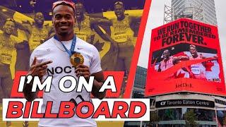 I'm on a NIKE BILLBOARD! || Post-Olympics VLOG in Toronto || Aaron Kingsley Brown