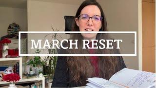 MARCH RESET | Goals, finances, in-and-out balance