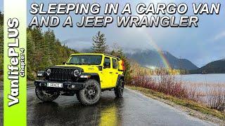 What I use to sleep in a Cargo Van & Jeep Wrangler - Vanlife Options