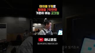 매장 22평 테이블9개로 월매출 7천 버는 고깃집이 있습니다!!!