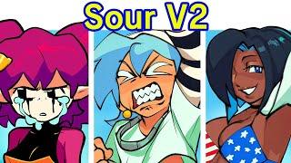 Friday Night Funkin' VS FNF Sour V2 FULL WEEK + Cutscenes (Mod Update) (GF/BF/Pico/Daddy Dearest)