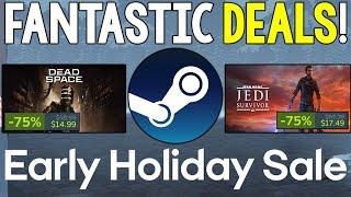 EARLY STEAM WINTER SALE GAME DEALS LIVE RIGHT NOW - NEW HISTORIC LOW PRICES ON GREAT GAMES!