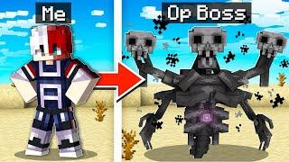 Morphing into OP BOSSES to Prank My Friend in MINECRAFT 