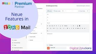 Zoho Mail Neues Feature - Anpassung Funktionsleiste