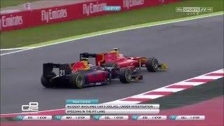 Nato overtakes Gasly for the lead, 2016 GP2 Barcelona