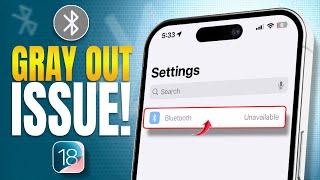 How to Fix Bluetooth Unavailable/Grayed Out on iPhone | Bluetooth Not Working