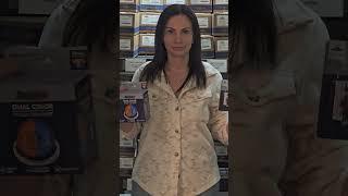 Krystle showing off the United Pacific Industries LED warning flasher modules found at BTS Lighting