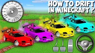 How to do PAIR DRIFT in Minecraft ? TOYOTA SUPRA DRIFT CAR !