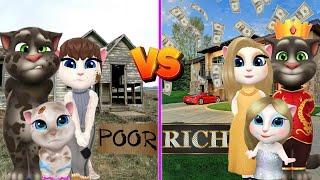 My Talking Angela || Family POOR VS RICH Family