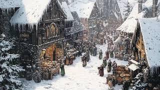 Winter Fantasy Village- Medieval Fantasy Music - Relaxing Music and Ambience - Medieval Folk Music