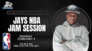 NBA Picks & Predictions Monday 2/3/25 | Jay's NBA Jam Session