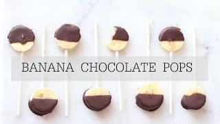 BANANA CHOCOLATE POPS | MY FUSSY EATER