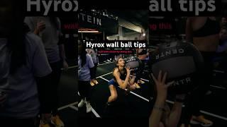 How to improve in hyrox -wall ball tips #hyroxtraining #hyrox #wallball #fitness #gym #fitgirls