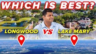 Living in LONGWOOD Florida vs LAKE MARY Florida 2025 | Which Suburbs Is Best?? 