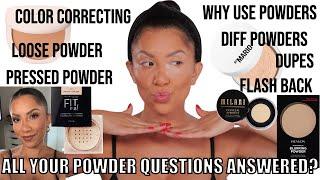 ALL YOUR POWDER QUESTIONS ANSWERED! WHY POWDER? DOES IT HELP? NEED IT? TYPES? LOOSE VS PRESSED? | MJ