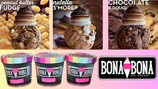 BONA BONA Ice Cream (from Goldbelly) Peanut Butter w/Fudge, Nutella S’mores, Chocolate B-Dough