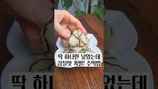 딱 하나만 넣고도 맛있는 주먹밥! 감칠맛 폭발~ 세상에서 제일 쉬운 주먹밥 #주먹밥 #초간단주먹밥